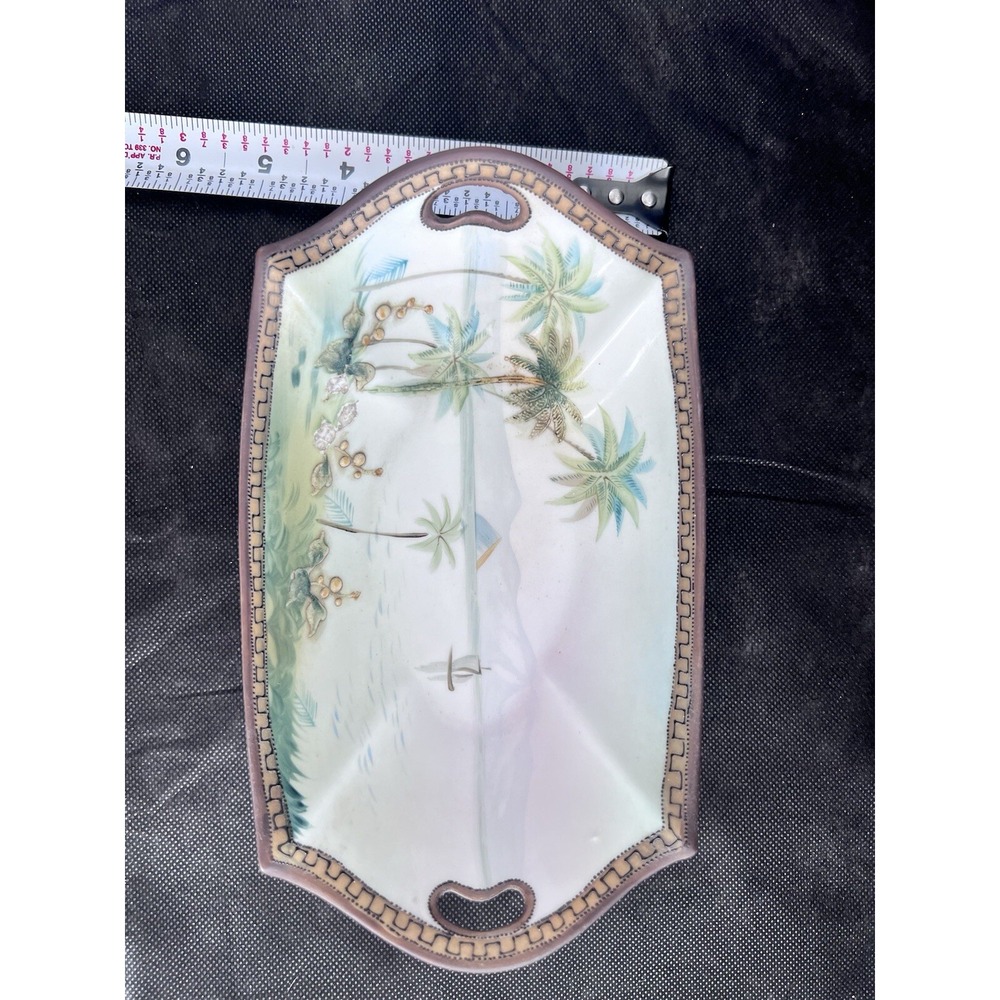 VINTAGE NIPPON MORIMURA BROS 8"‎ BEACH/OCEAN SCENE EARLY 1900'S (85) - Picture 12 of 13